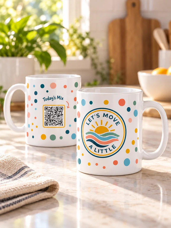 Let’s Move a Little Polka Dot mug